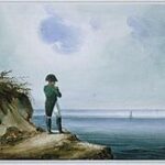 painting of Napoleon staring out to sea on the island of Saint Helena